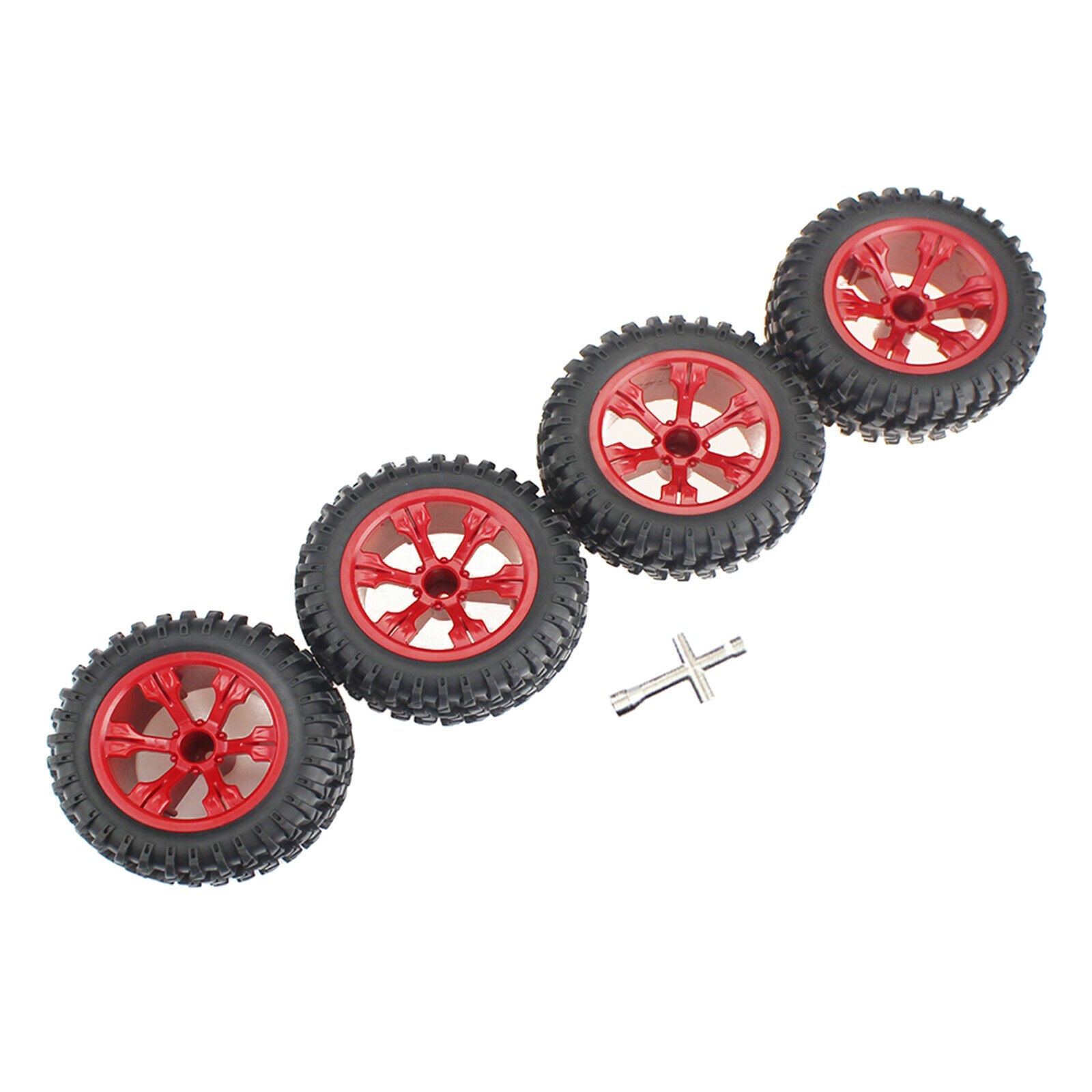 4pcs Tyres 110cm Diameter for Wltoys 12428 124019 12427 1/12 Scale RC Cars