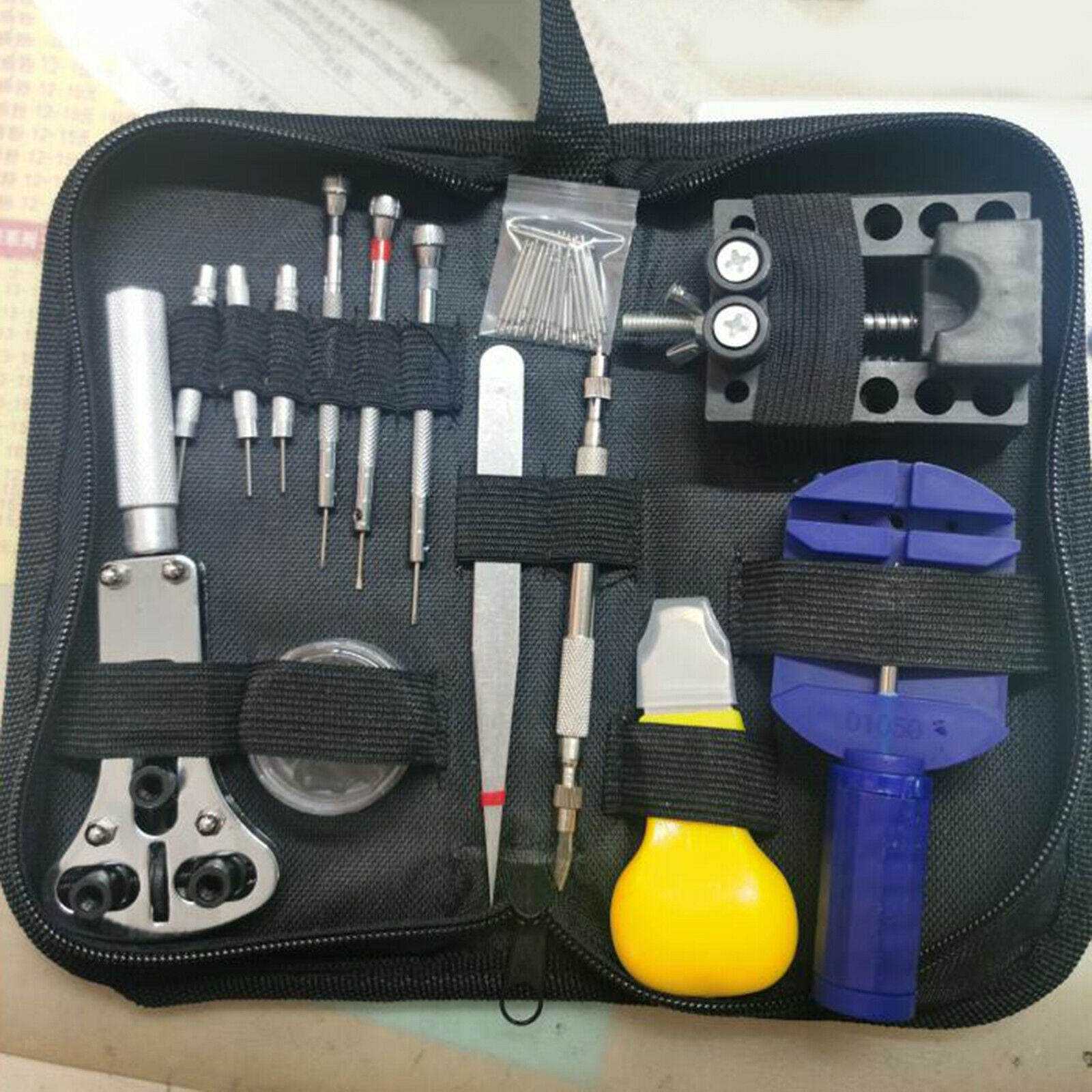 Watchmaker Watch Repair Tool Kit Opener Repair Pin Strap Remover Set 144 Pcs
