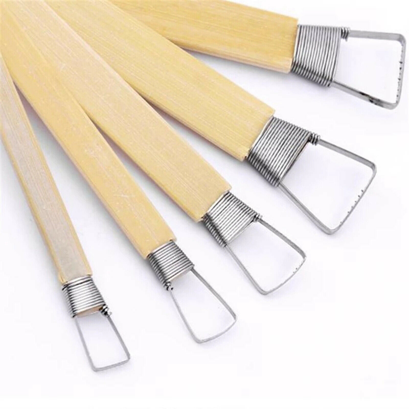 Toothed Clay Pottery Sculpting Tools Scraper Artist Craft Modeling Loop Tool