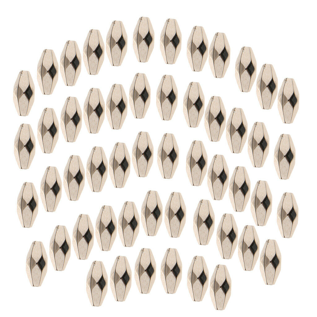 100pcs Faceted Loose Beads Geometric Handmade Craft Findings Accessories