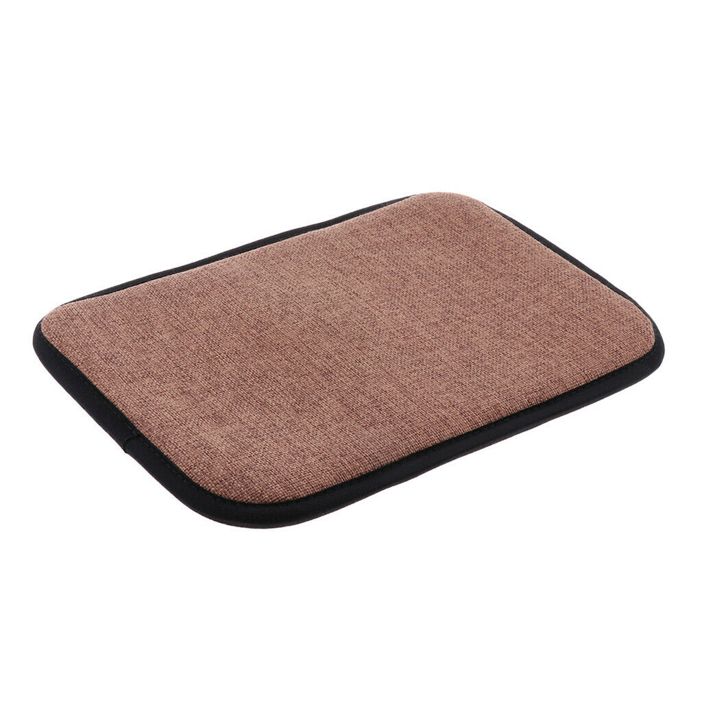 2xCotton Brown Office Home Chair Cushion Dining Chair Pads 30x40cm