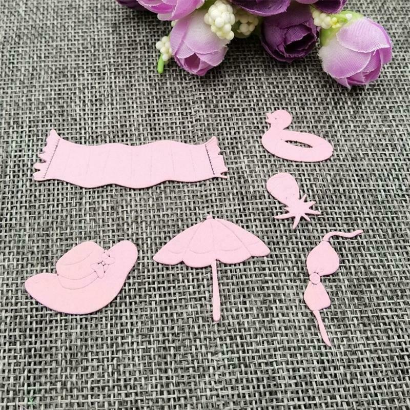 Craft Card Making Embossing Stencil DIY Printing Carbon Steel Mould for Beach