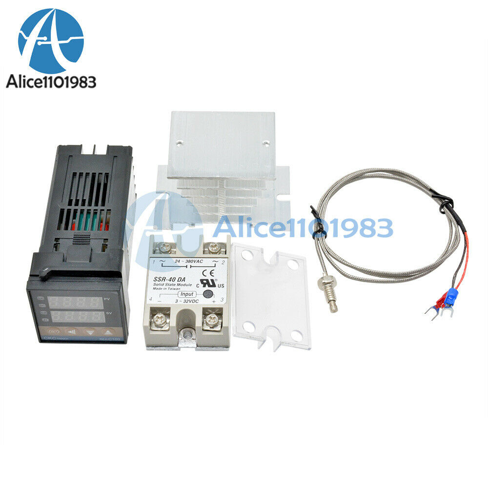 AC100V-240V Digital PID Temperature Controller Thermostat REX-C100 Thermocouple
