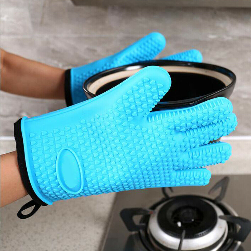 2pieces Silicone Cooking Gloves Kitchen Oven