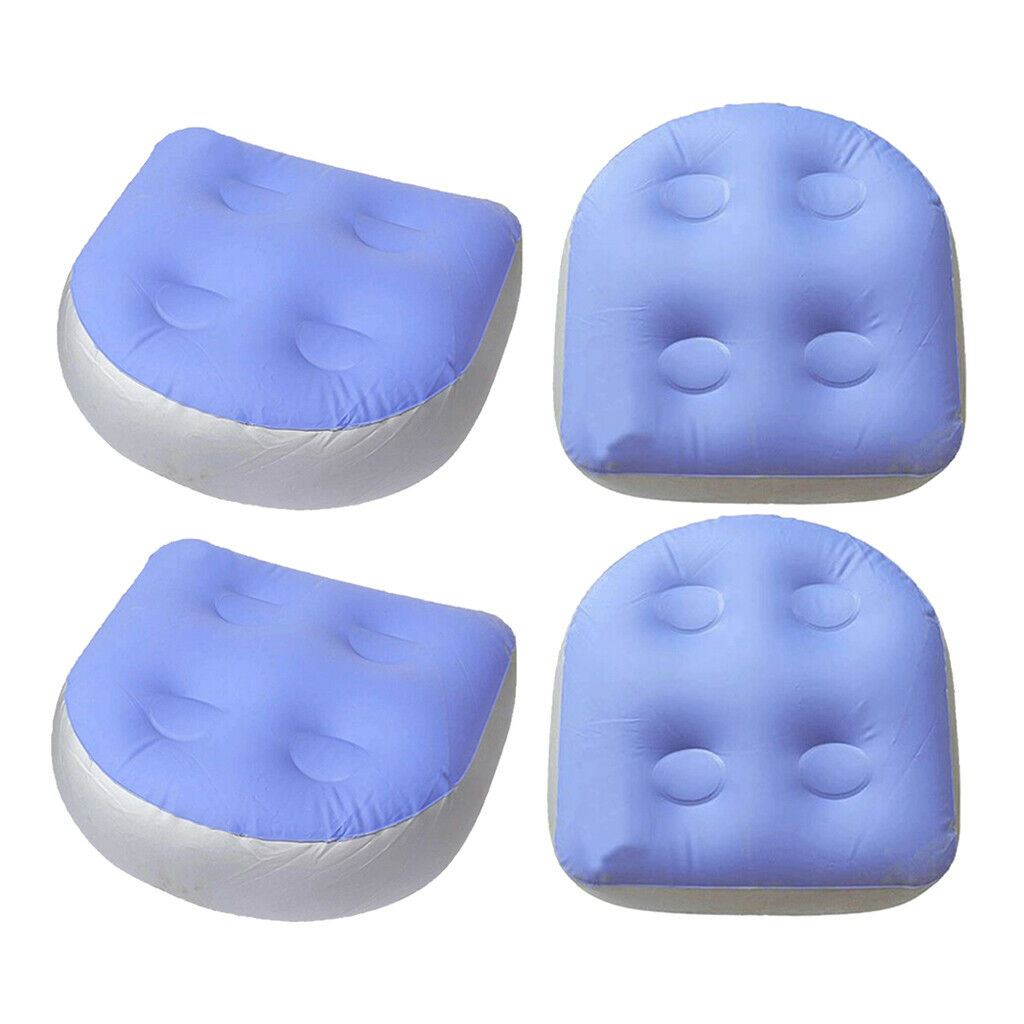 4-pack Outdoor Spa Booster Seat Soft Comfortable Inflating Hot Tub Cushions
