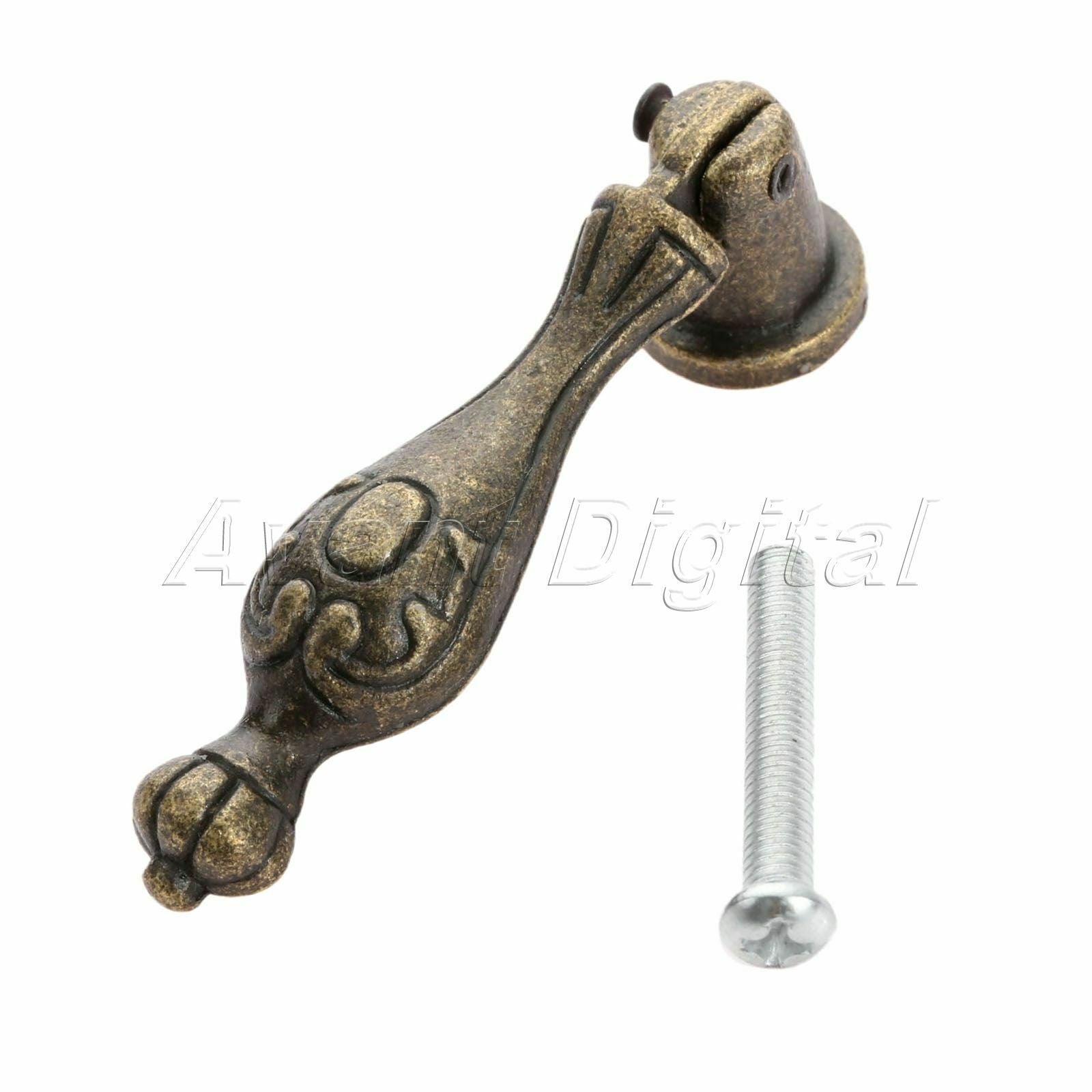 Zinc Alloy Furniture Cabinet Knobs Dresser Drawer Pendant Drop Door Pull Handle
