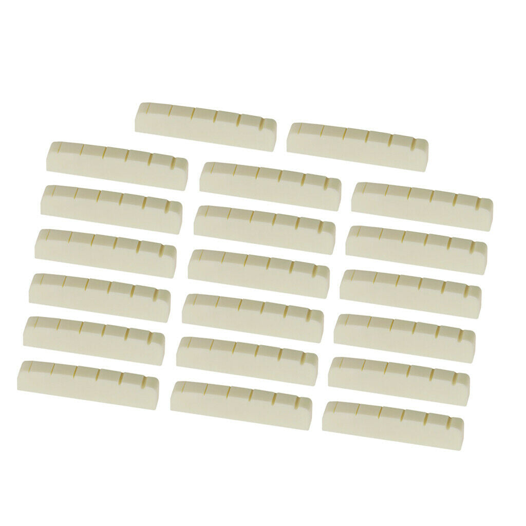 20 lot 43mm Bridge Natural Buffalo Bone Nut for Electric Guitar Replacement