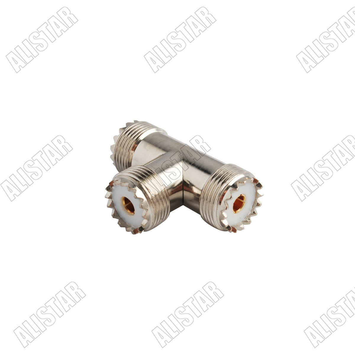 10 Pieces UHF adapter UHF SO239 Jack to Jack Female 3 Way T Type Connector