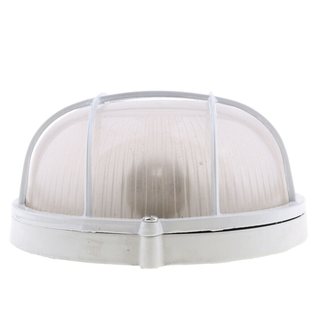 White Alloy Sauna Room Lights Cover Lampshade Guard Sauna Lampshade Round