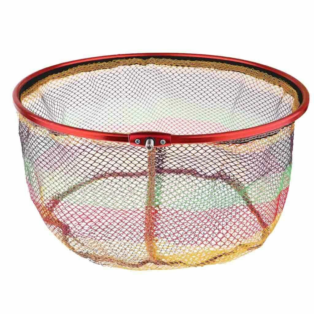 Aluminum Alloy Fishing Folding Net Brail Head Round Dipnet Tackle Accessory 18cm