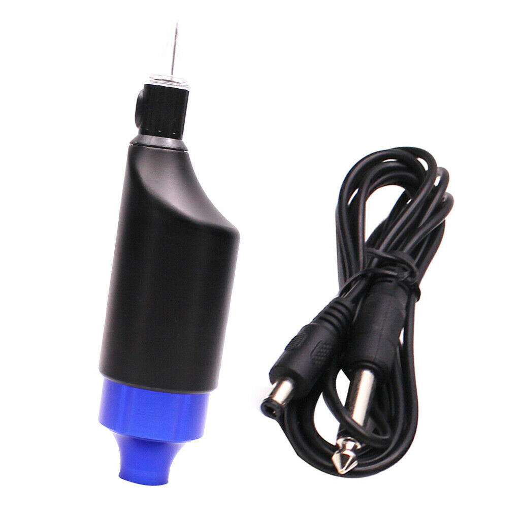 Adjustable Rotary Tattoo Machine Liner Shading  Kit For Permanent Makeup - Blue,