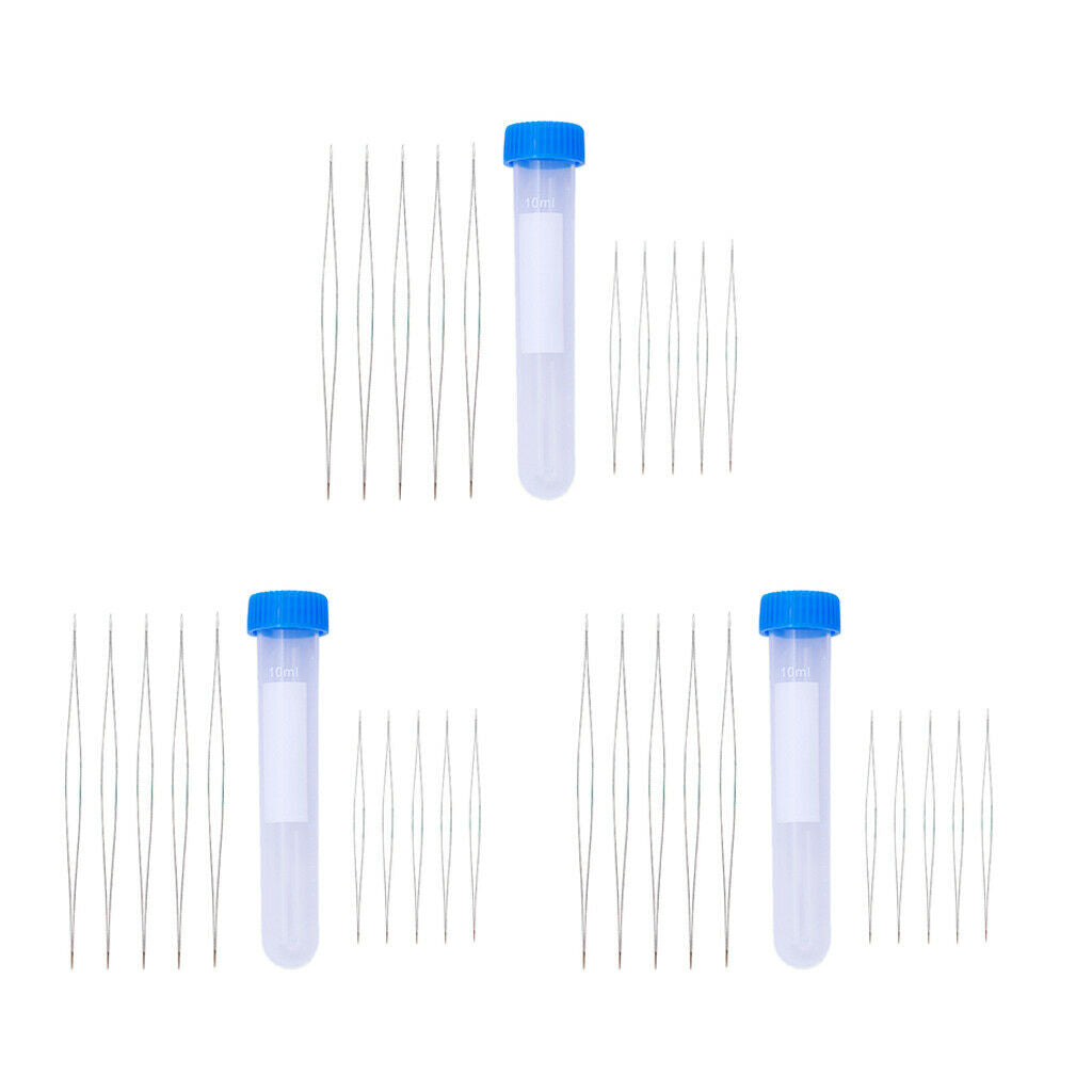 2 Sizes Big Eye Beading Needle Open Beads Needle Jewelry Making Tool (30pcs)