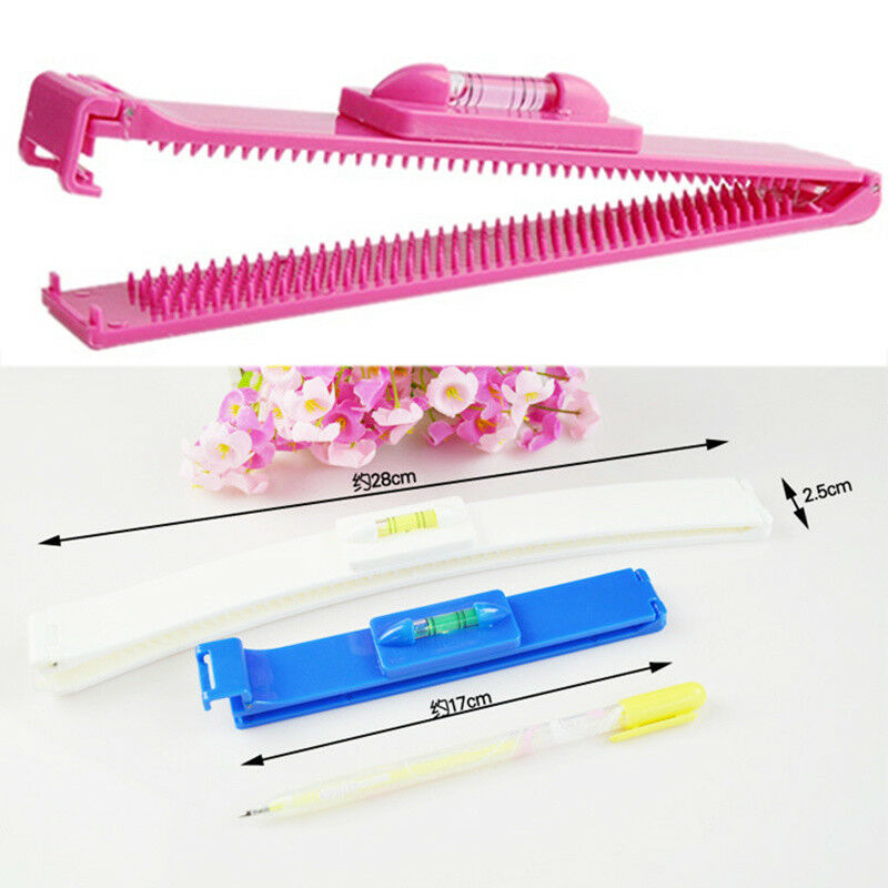 Fashion Hair Cutting Haircut Guide Ruler Layer Bang Style Clip Fringe DIY Tool