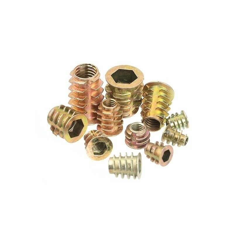 230Pcs M4/m6/m8/m10 Zinc Alloy Hexagon Drive Head Insert Nut Furniture Kit