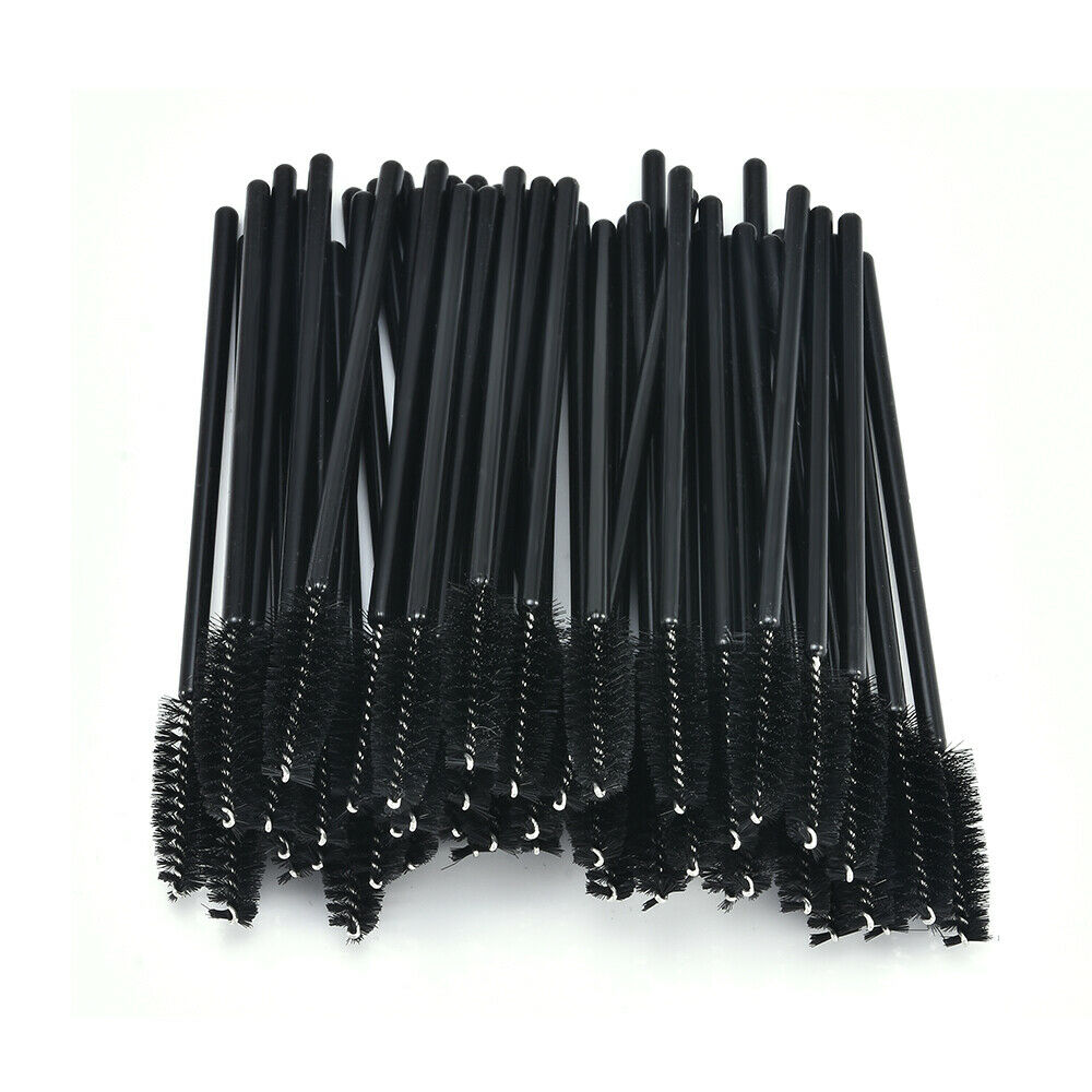 50Pcs Disposable Silicone Eyelash Brush Mascara Wands Eye Lashes Extension Tool