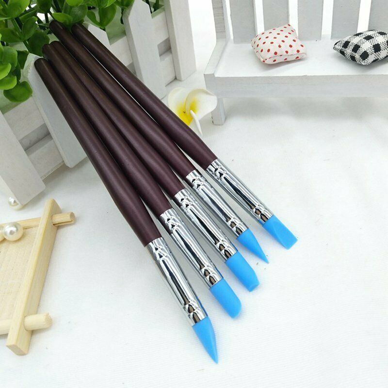 Shaper Pottery 5pcs Polymer Sculpting Modelling Tools Silicone Rubber Clay