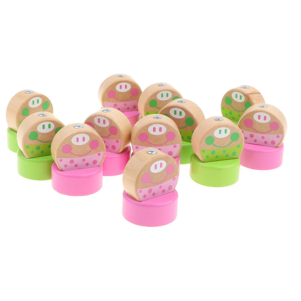 Children Developmental Wooden Fishing Game Fishing Rod Playset Kids Memory