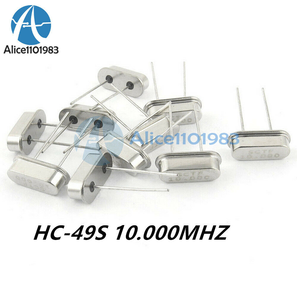 20PCS HC-49S 10.000MHZ 10MHZ 10 MHZ 10M HZ Crystal Oscillator