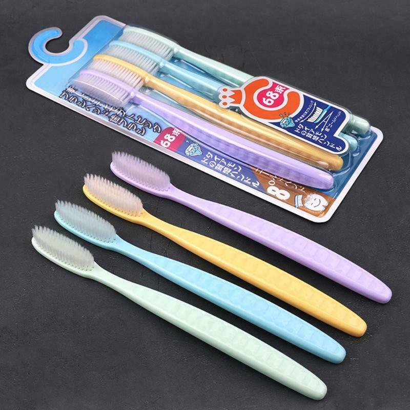 68 Holes Multi-Color Soft Bristle Big Head Toothbrush Adults Cleaning Toothbrush