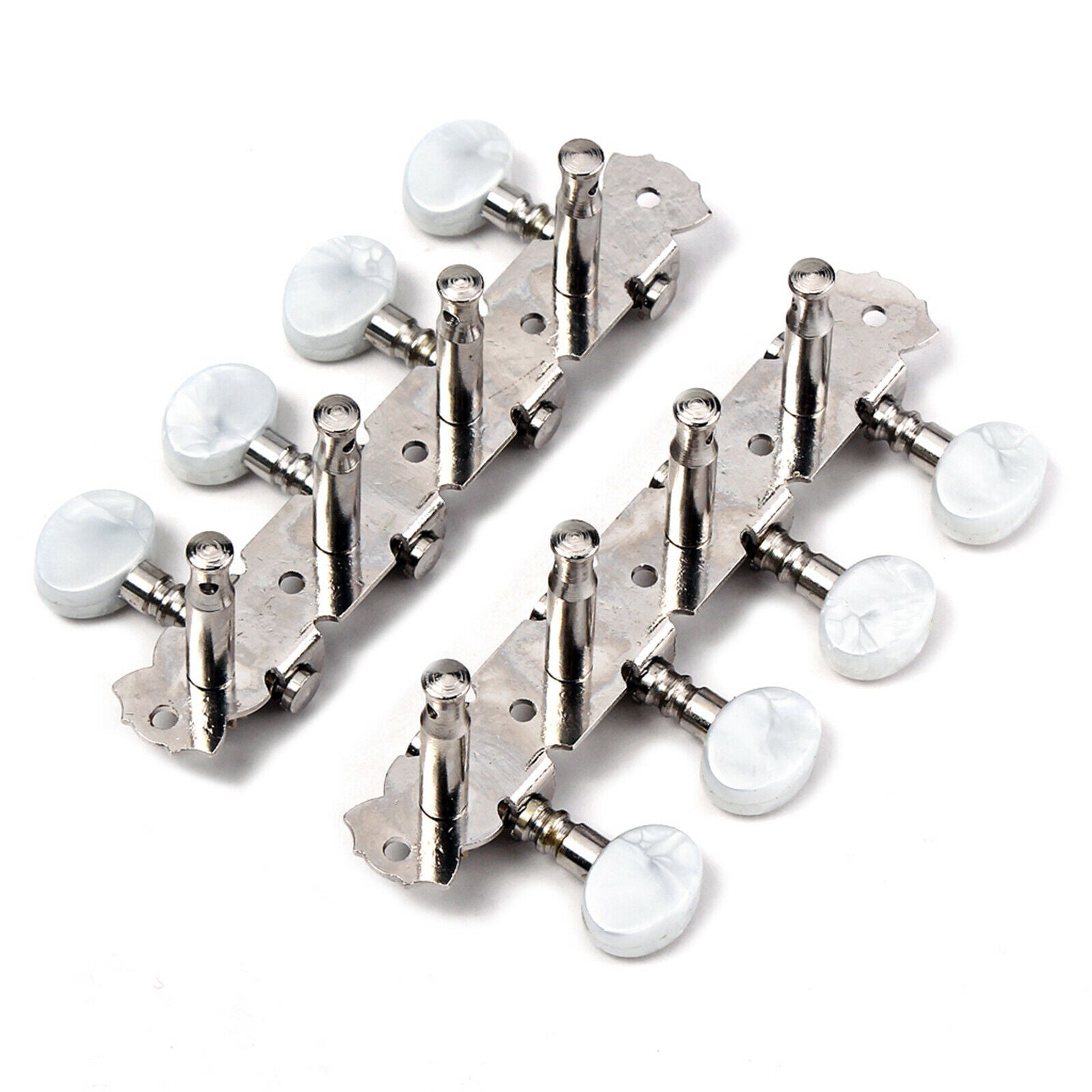 Guitar Mandolin Tuning Pegs Open Knob Round Heads Machine Heads Tuners 4L 4R
