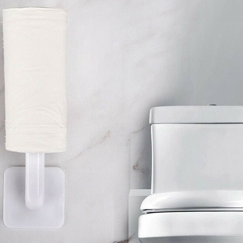 1Pc Kitchen Self-adhesive Accessories Paper Roll Rack Towel Holder Tissue.l8