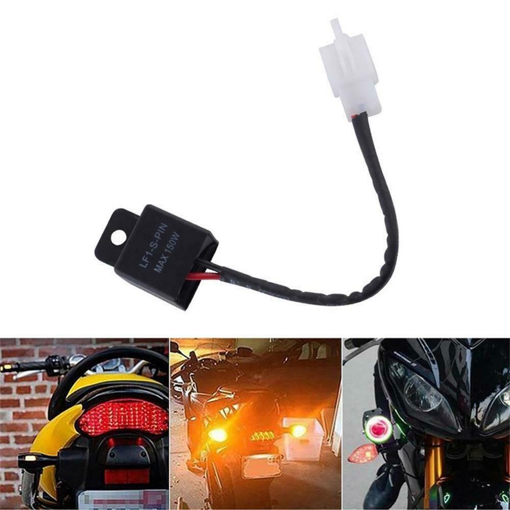 2 Pin Waterproof LED Flasher Relay Motorcycle Motorbike Turn Signal Indicator
