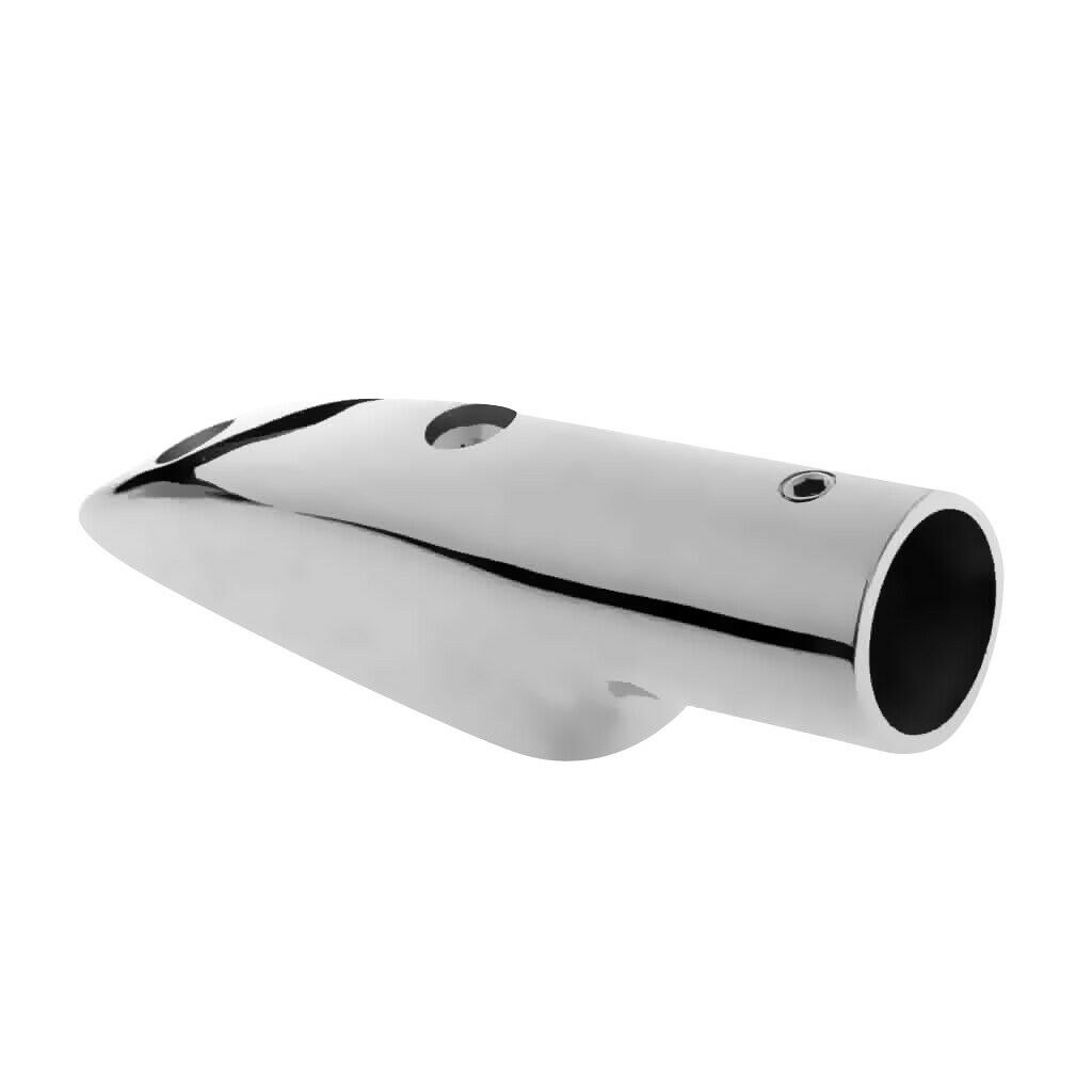 2 pieces 7/8 "pipe ID 316 stainless steel marine boat handrail fitting rail end