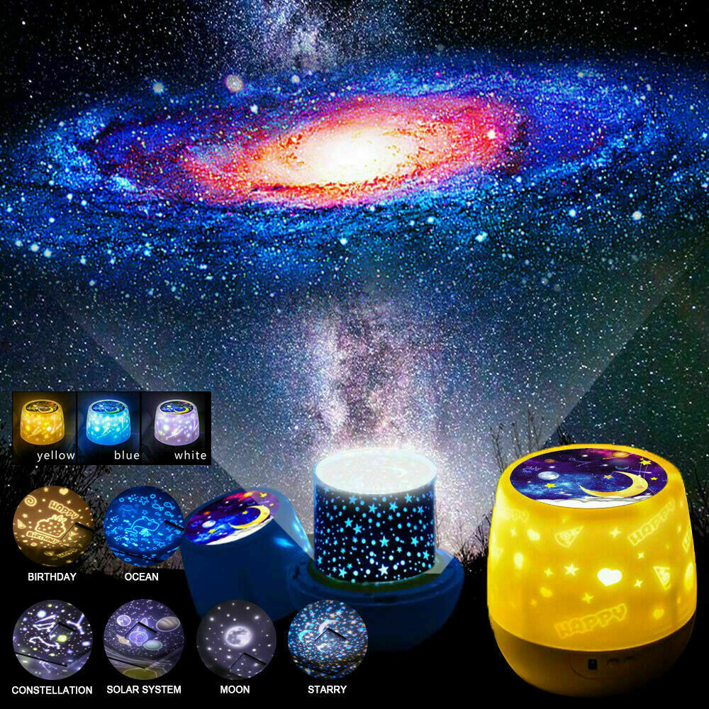 Magic LED Light Projector Star Moon Sky Baby Kid Night Mood Lamp Christmas Gift