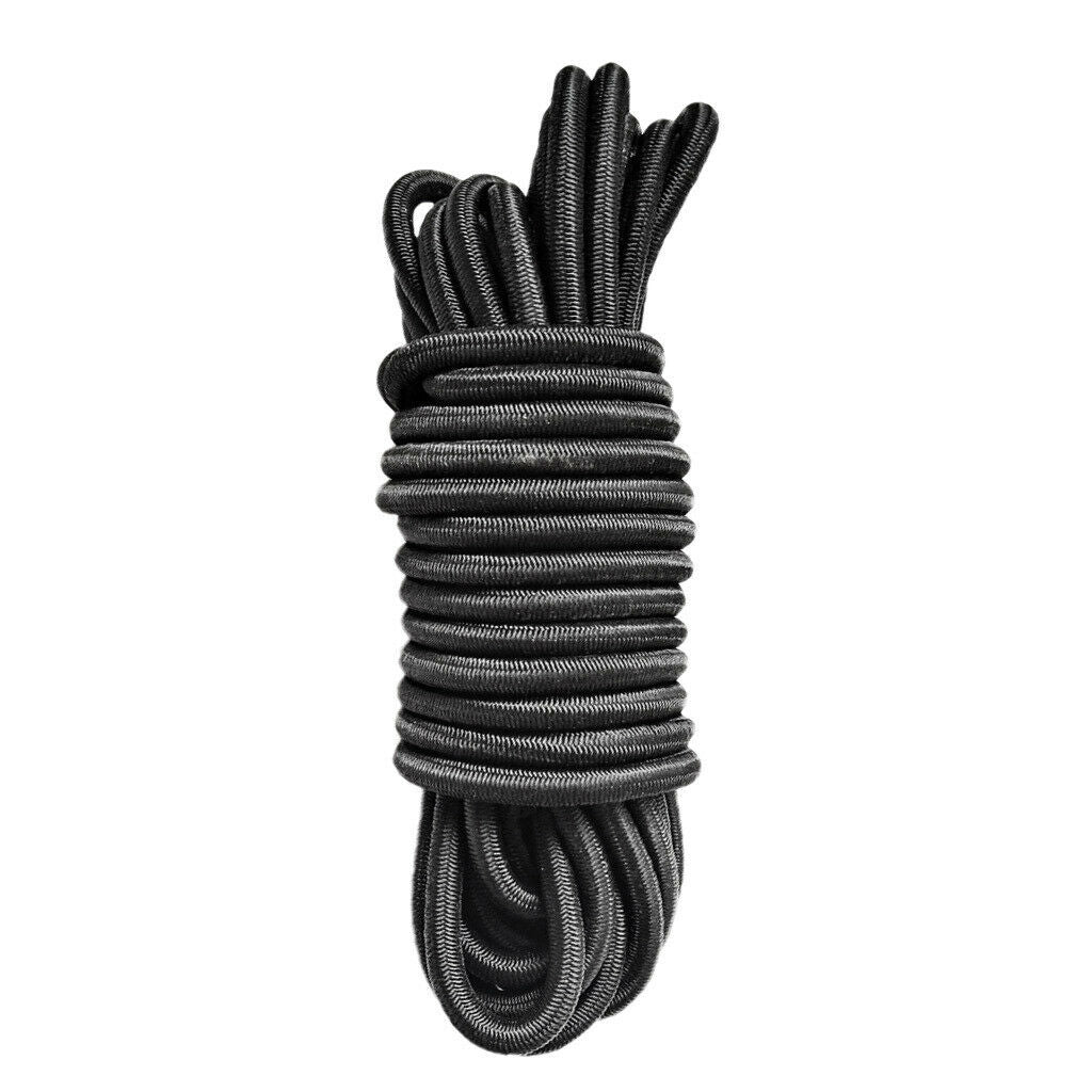 5m 4mm Elastic Bungee Cord Marine Grade Shock Rope Tie Down Stretch