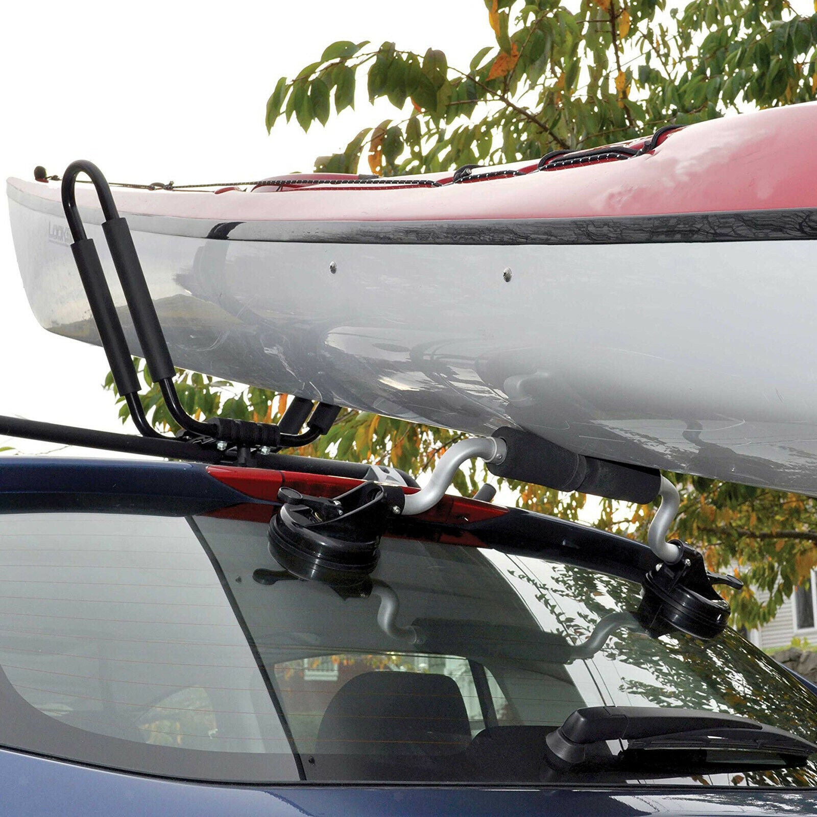 Universal Aluminum Kayak Roller Canoes Boat Pusher Car Rack Suction Cup