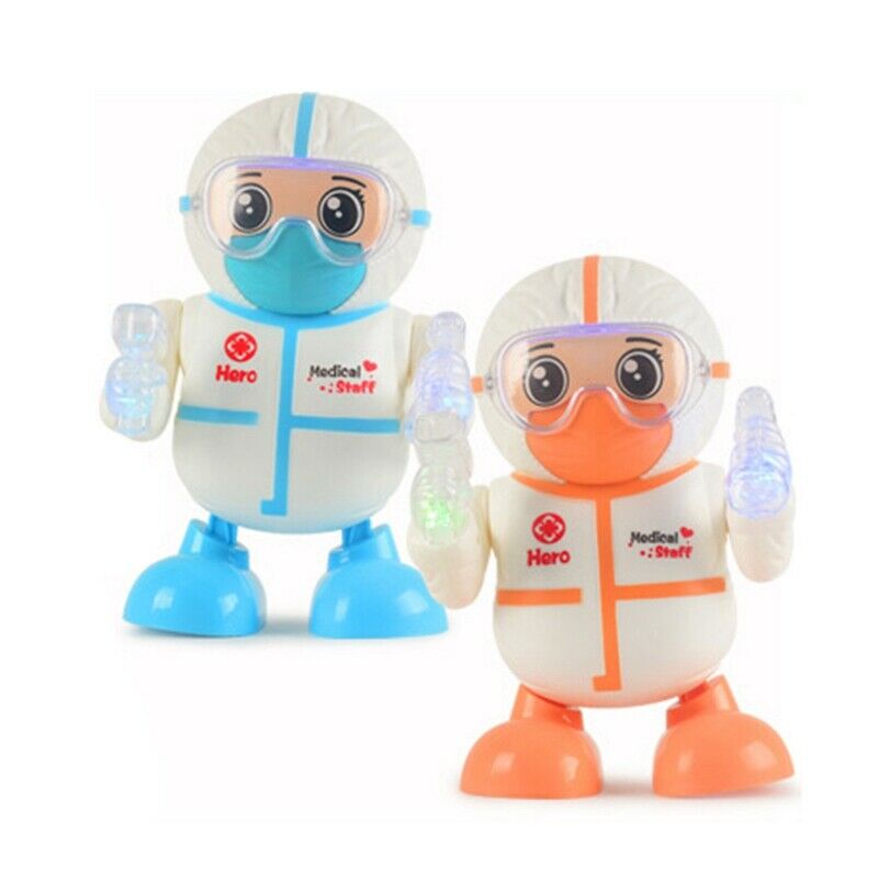 4X(Dancing Robot Electric Sound and Light Dazzling Dancing Robot Will Walk Y1H9)
