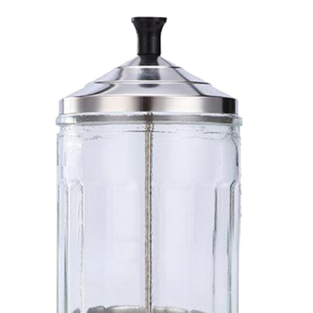 Set of 2 Disinfectant Jar Sanitizer Jar for Barber Salon Nipper Manicure S