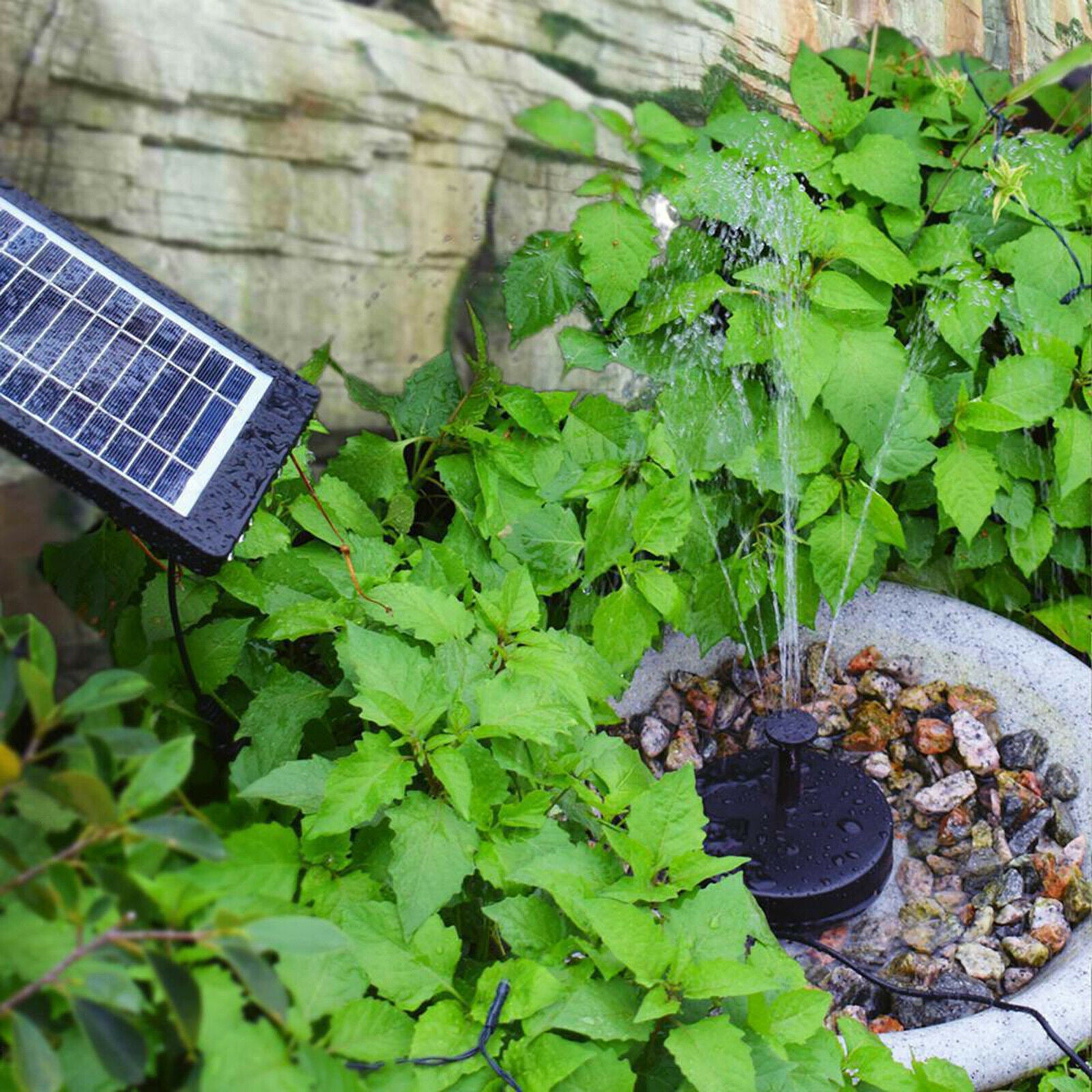 Solar Powered Fountain Fountain Pump for Pond, Pool, Garden Decoration