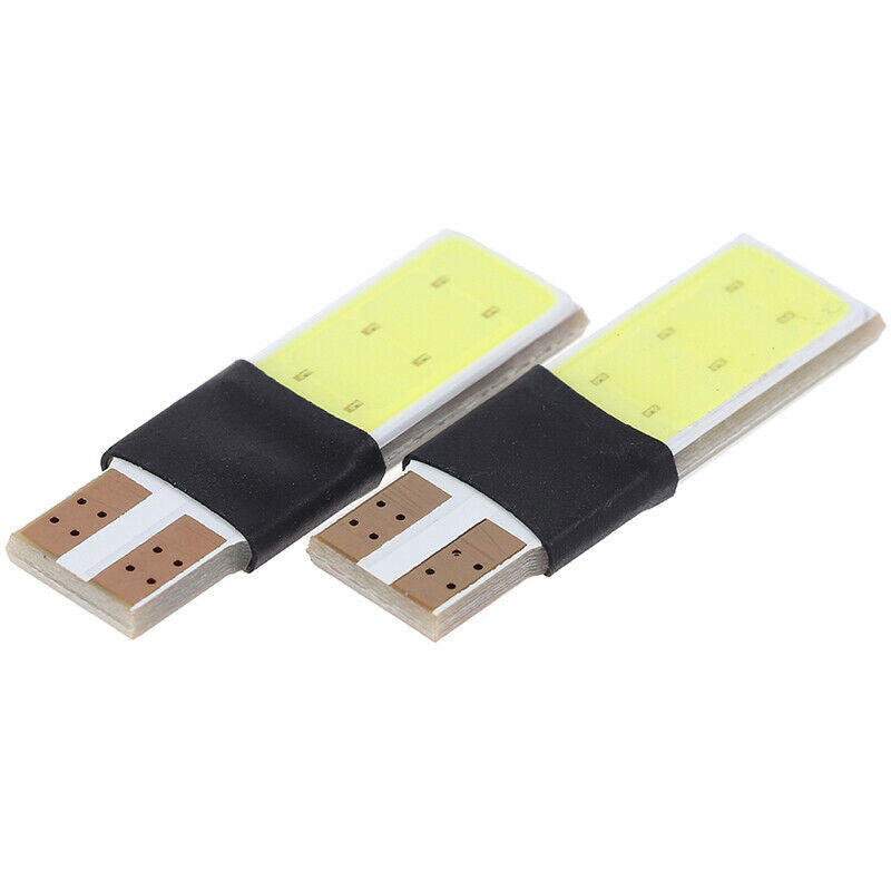 10Pcs LED Cob White T10 W5W Light Bulbs Side Light Canbus Clearance LampsJCAU DD