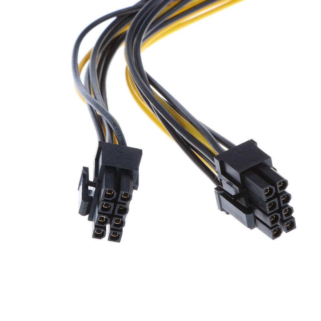 8 Pin Male to 2x PCIe 8Pin (6+2Pin) Male Graphics Video Card Cable Adapter