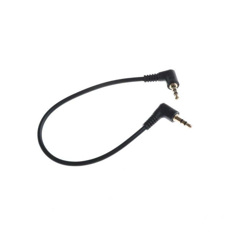 90 Degree Right Angled 3.5mm Jack Male To Male Stereo Audio Cable For CarL*w Rf