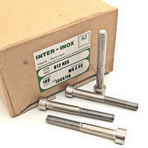 [10pcs] M6X50-A2-DIN912 M6X50/DIN912 ISO4762 SCREW