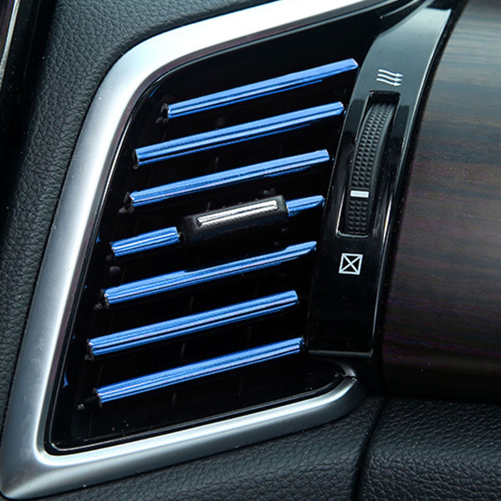 10Pcs Auto Car Accessories Colorful Air Conditioner Outlet Decoration Strip
