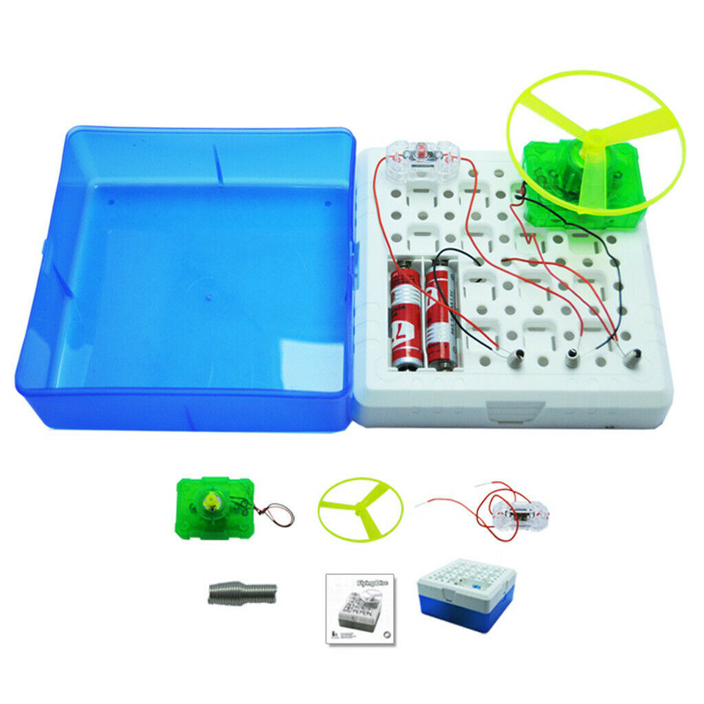 DIY Assembled Flying Disc Electric Circuit Science Kit Kids Student Physical