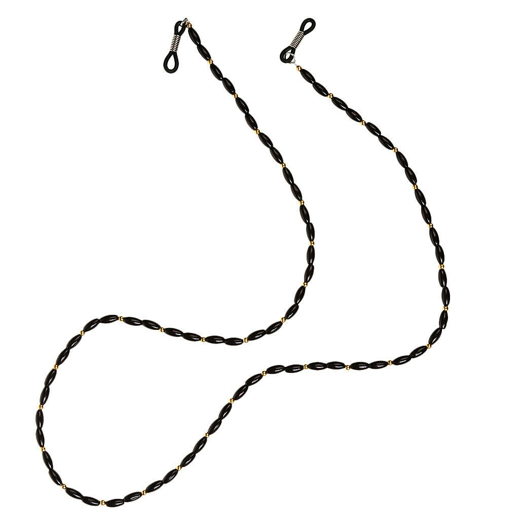 Adjustable Eyeglasses Holder Strap Beaded Neck Cord Sunglasses String Lanyard -