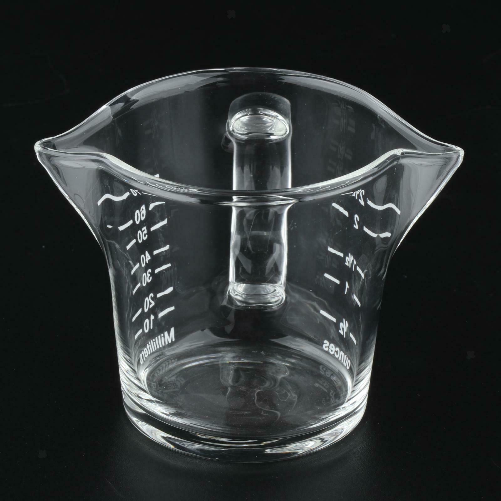 Multifunctional Glass Measuring Cup 70ML Clear Scale Ounce Cup for Tea Cafe