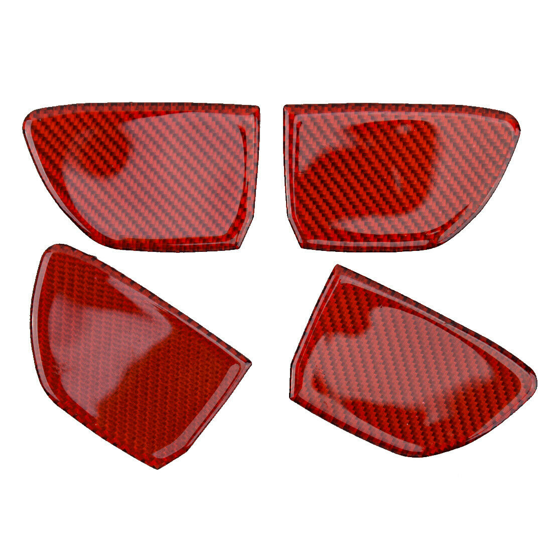 4x Carbon Fiber Door Handle Bowl Cover Trim Fit for Infiniti Q50 Q60 2014-19 Acc