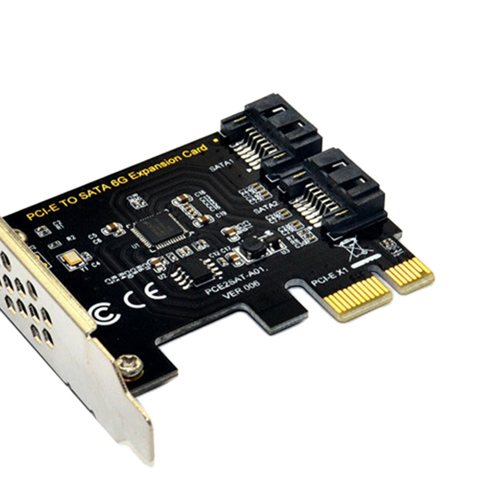 PCI-E PCI Express X16 to SATA3.0 2-Port III 6G Expansion Card for PC Desktop