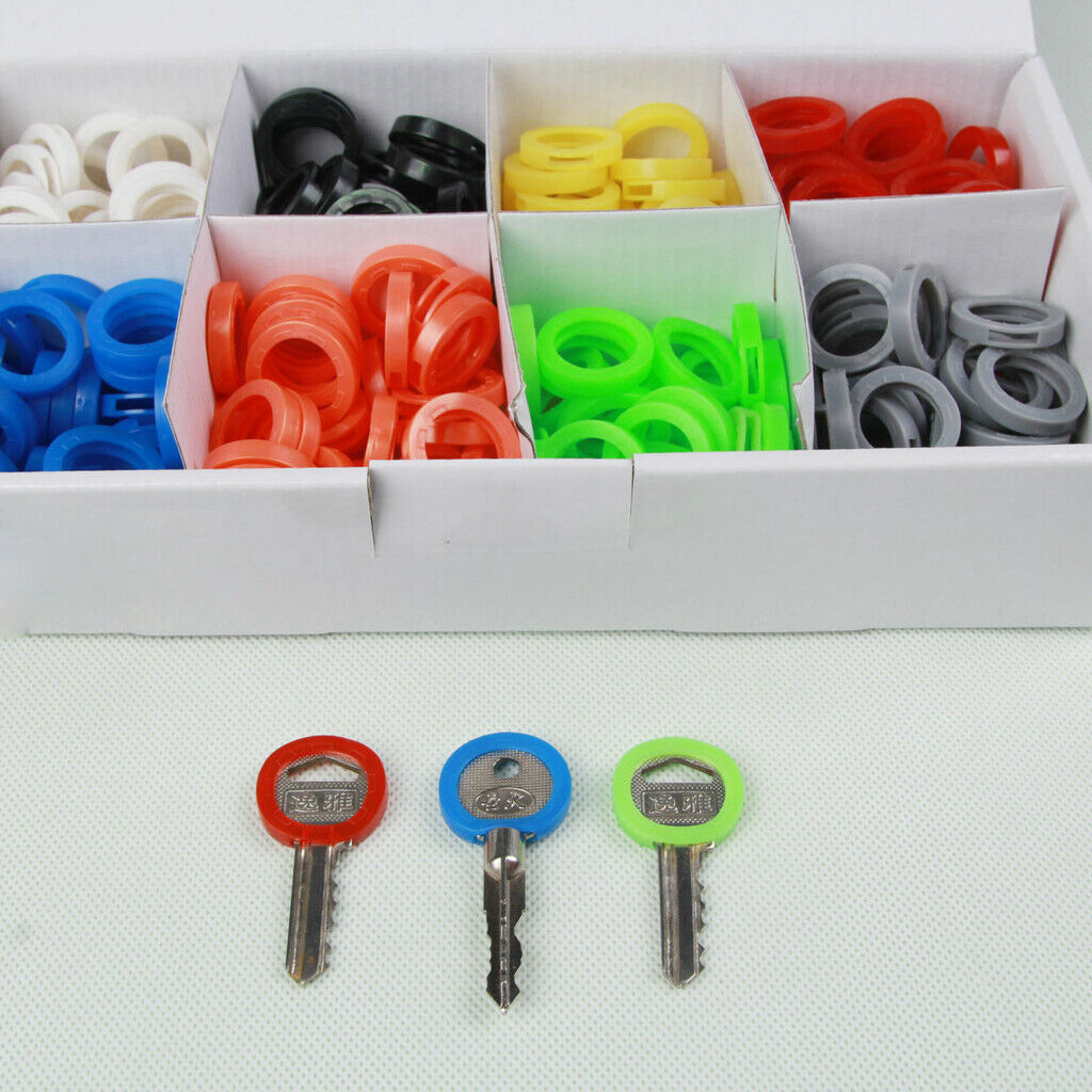 24Pcs Colorful Soft PVC Key Top Covers Caps Identifiers Tags ID Makers