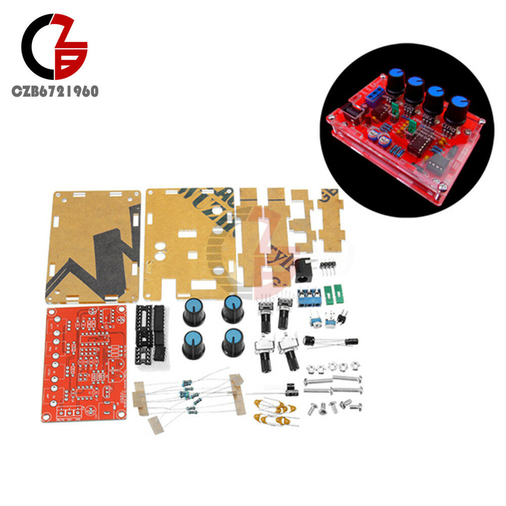 DC 12V ICL8038 5HZ~400 KHZ Signal Generator Module DIY Kit + Acrylic Case Shell