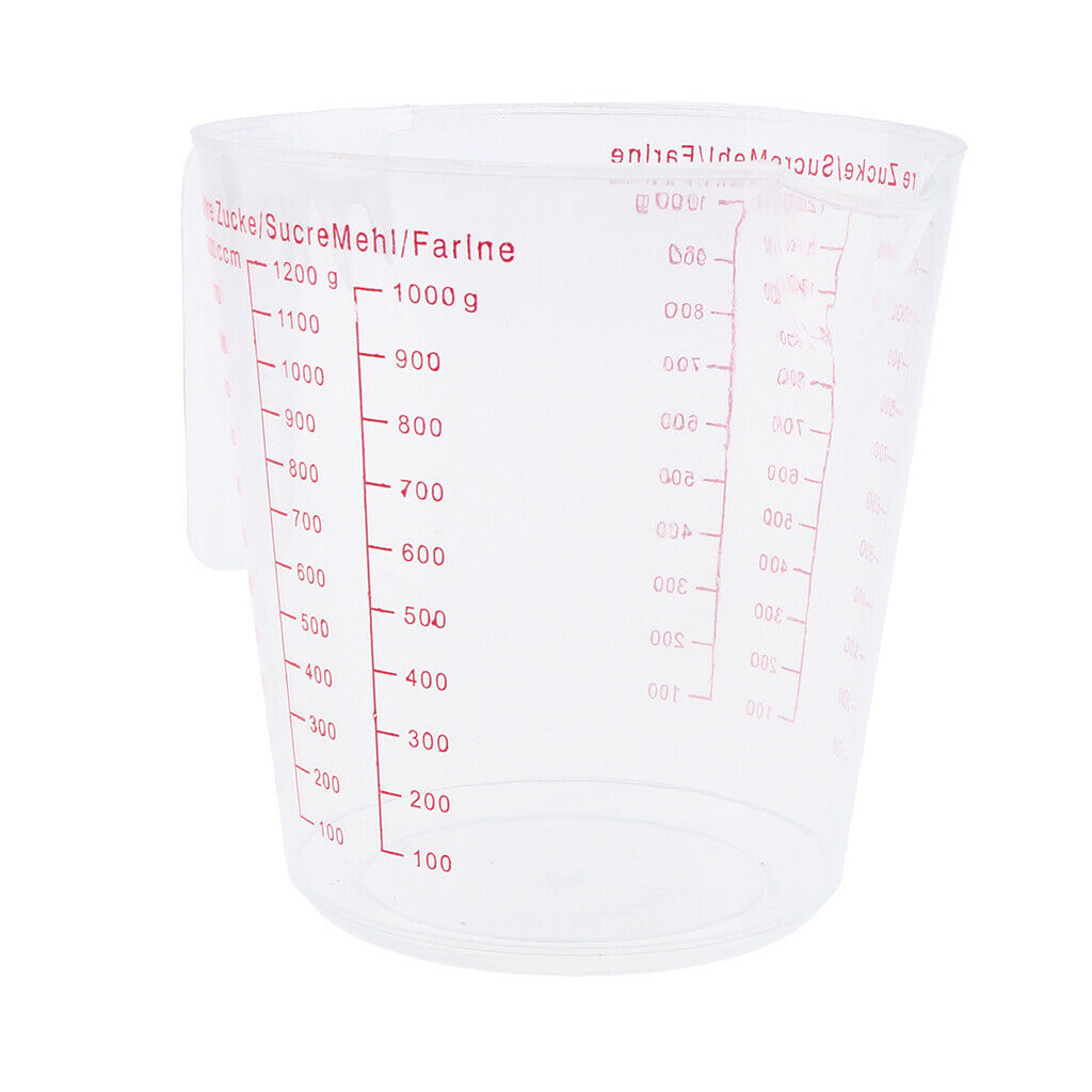 1 Cup Plastic Measuring Cup Beaker Measuring Tools 13.5cm For Kitchen Baking