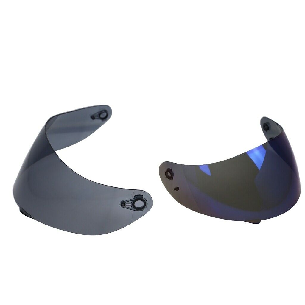 2 Packs Motorcycle Helmet Visors for K3sv K5 Helmets Lens Tawny + Blue