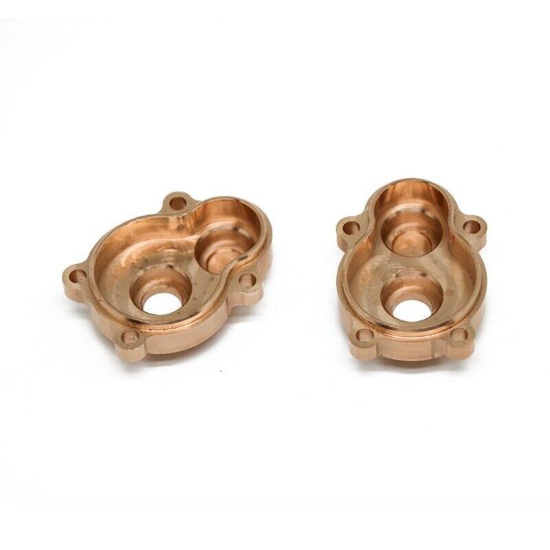 2Pcs Brass Front Rear Outer Portal Drive Housing Cover for YK4102 YK4103 YK408K4