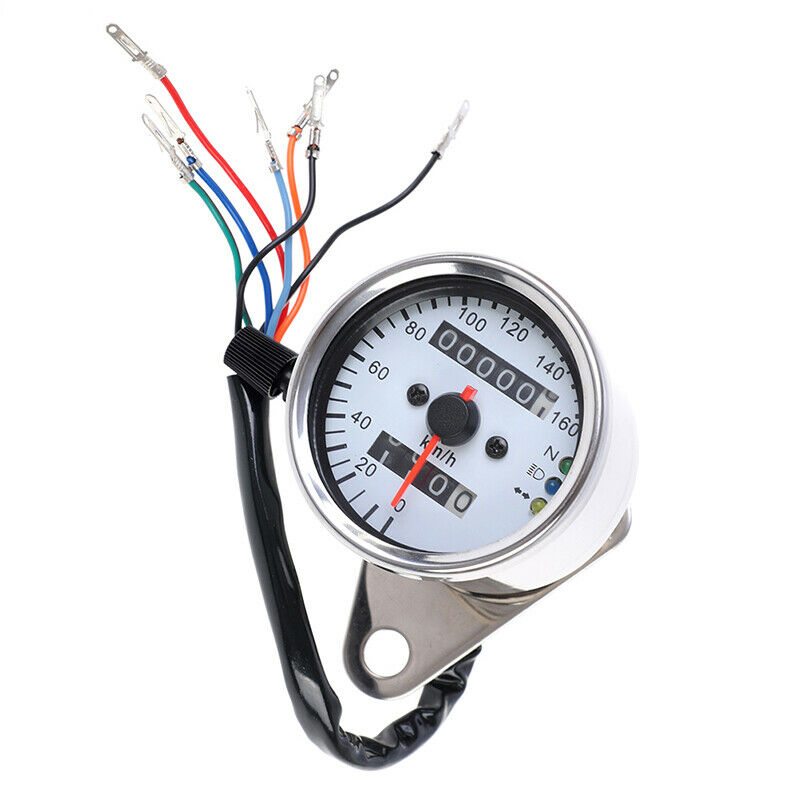 Universal Motorcycle Dual Speedometer Odometer 12V Motorcycle with LED IndicatI7