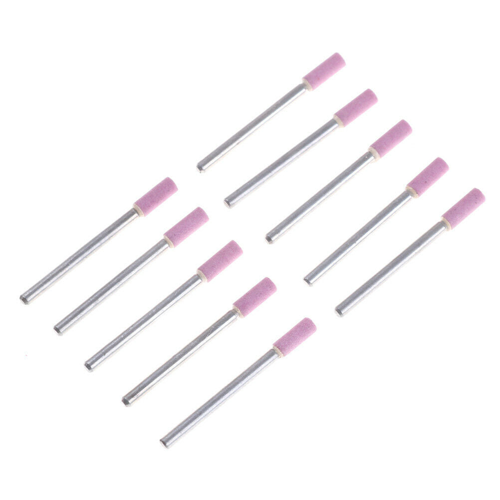 10x Chain Saw Sharpening Stone 3mm Shank 4mm Head Grinding Stone Round T.l8